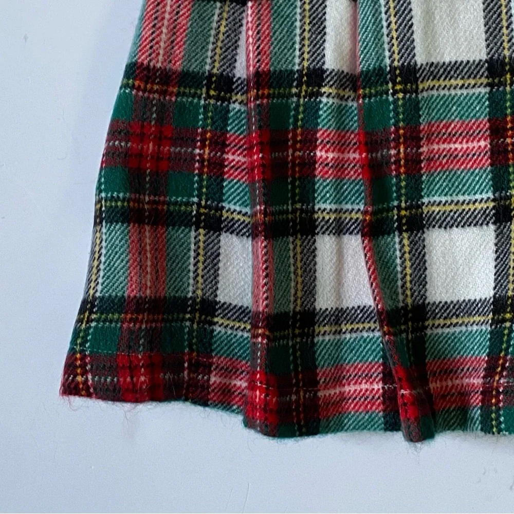 Kilt Style Skirt Size 2T Carter’s Tartan Plaid Pleats Adjustable Waist Red Green